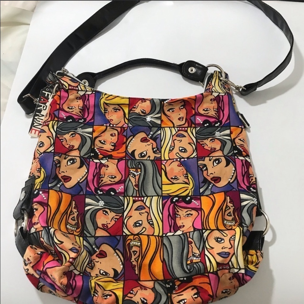 FAR NINE CARTOON CONVERTIBLE SHOULDER BAG Rare out of circulation